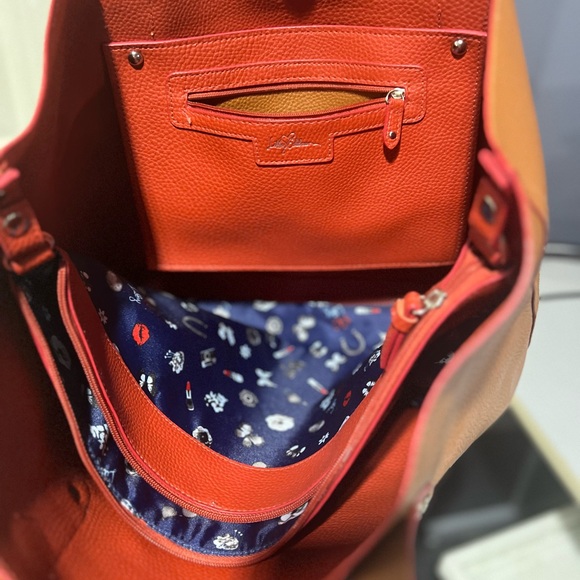 Libby Edelman Brown and Red Tote - Picture 3 of 7